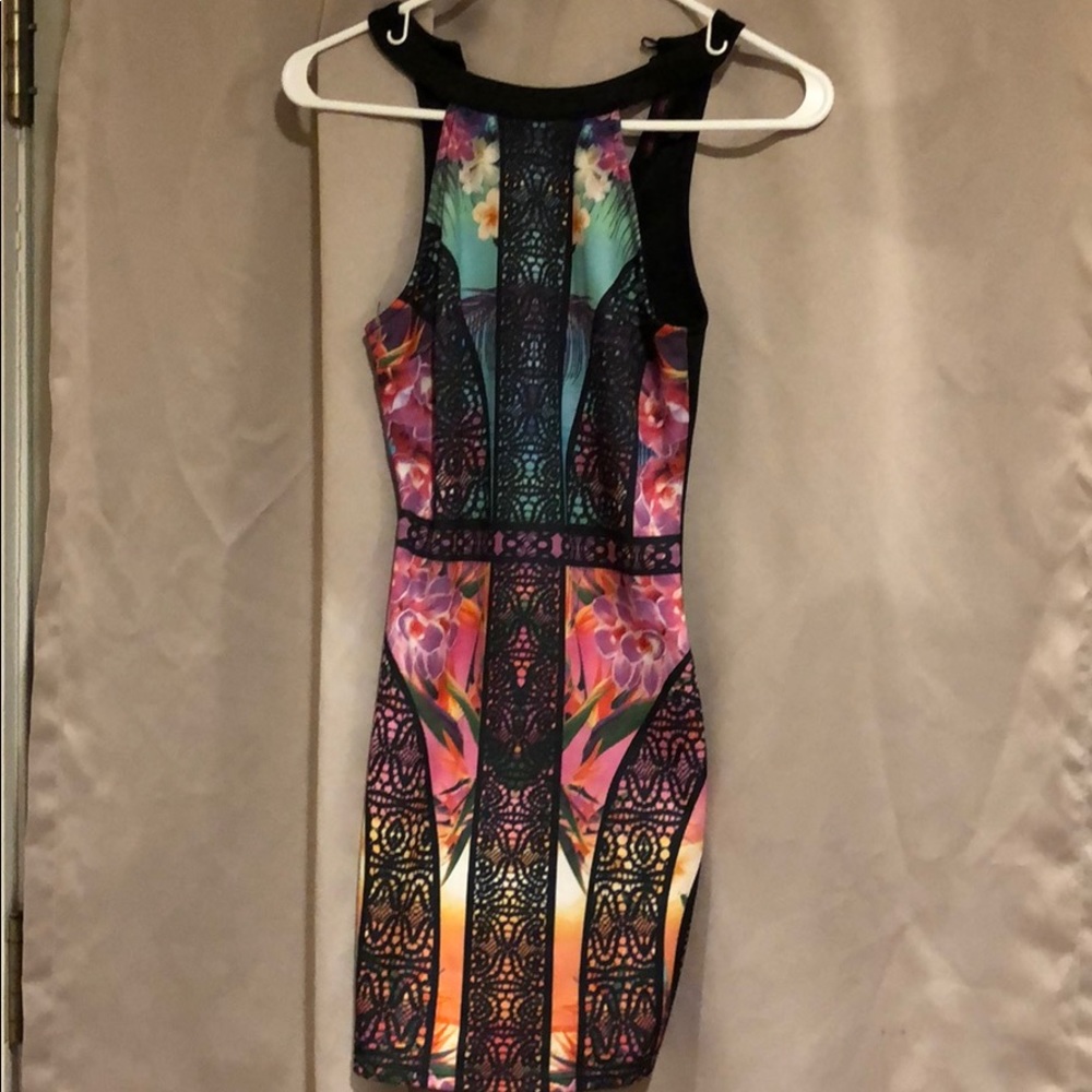 Patterned Bodycon Dress